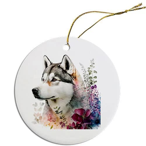 Siberian Husky Christmas Ornaments - Ornaments