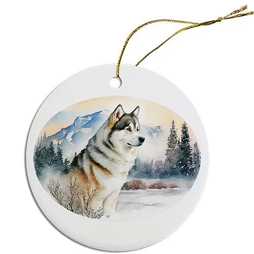 Siberian Husky Christmas Ornaments - Ornaments