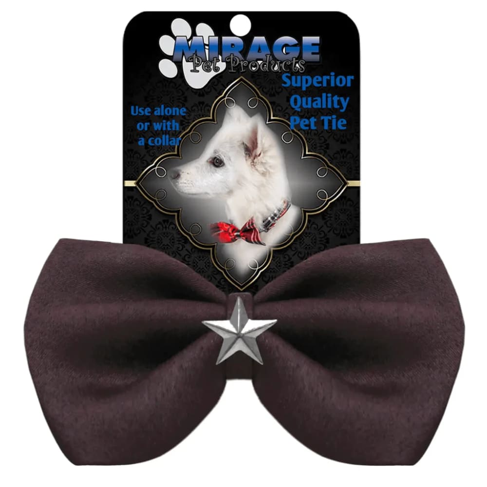 Silver Star Widget Pet Bowties - Bow Tie