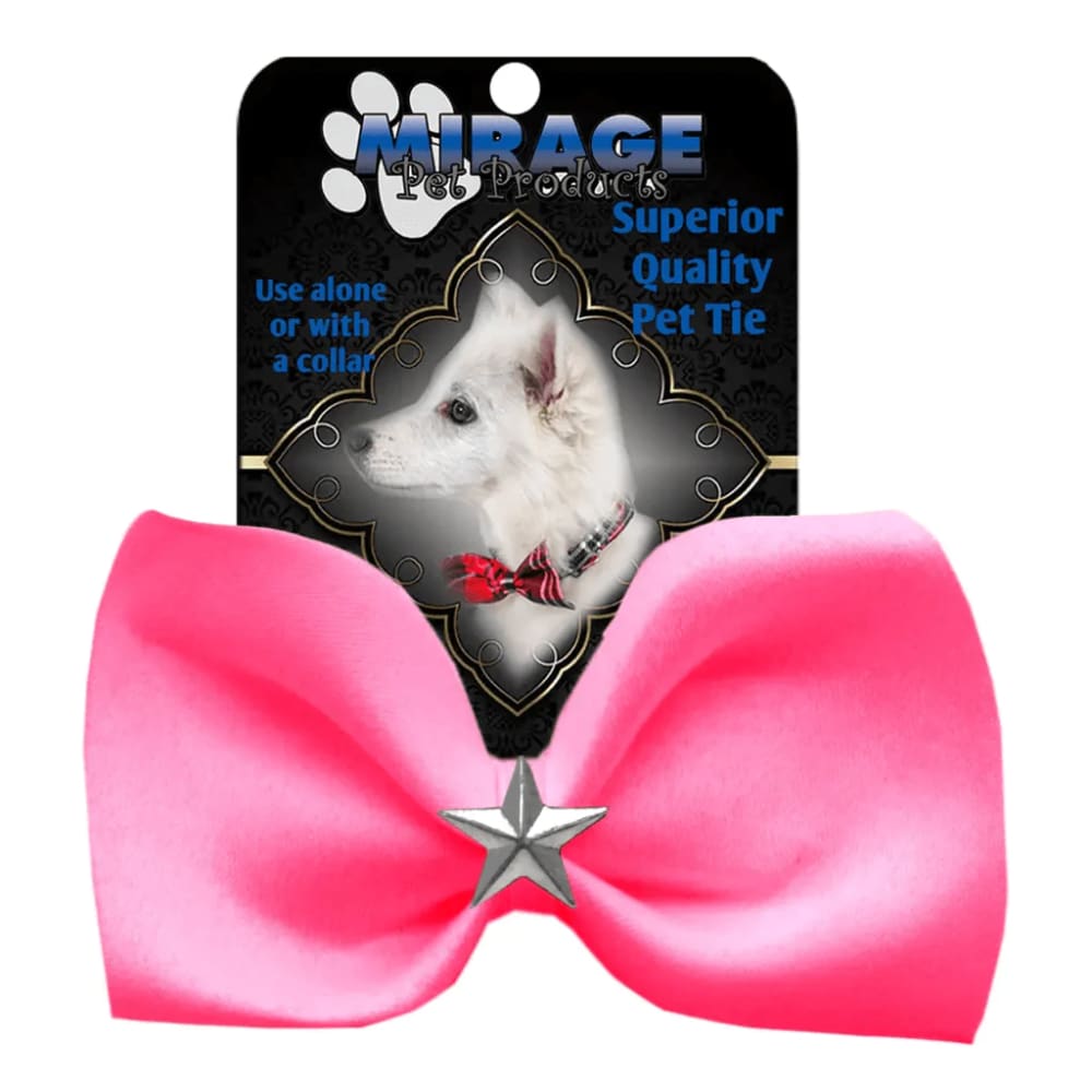 Silver Star Widget Pet Bowties - Bow Tie