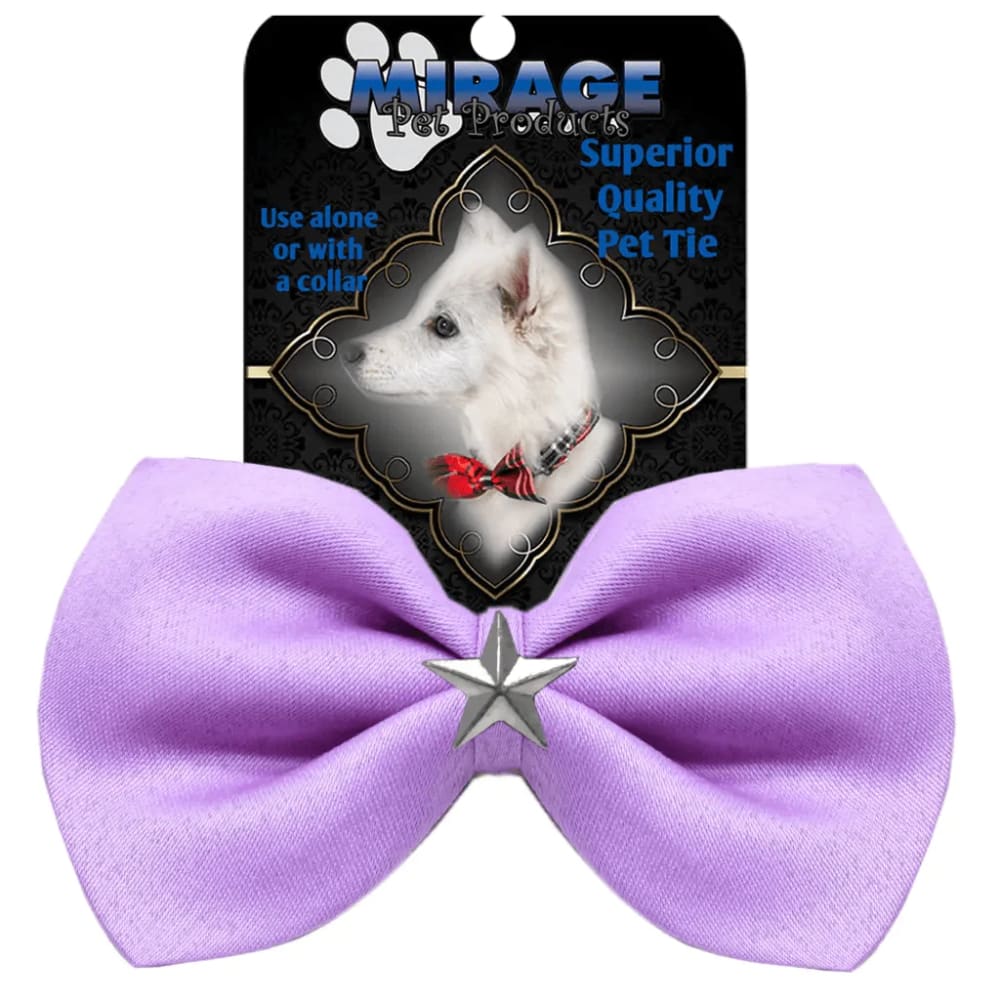 Silver Star Widget Pet Bowties - Bow Tie