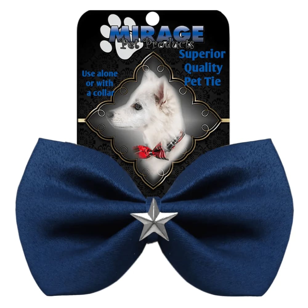 Silver Star Widget Pet Bowties - Bow Tie