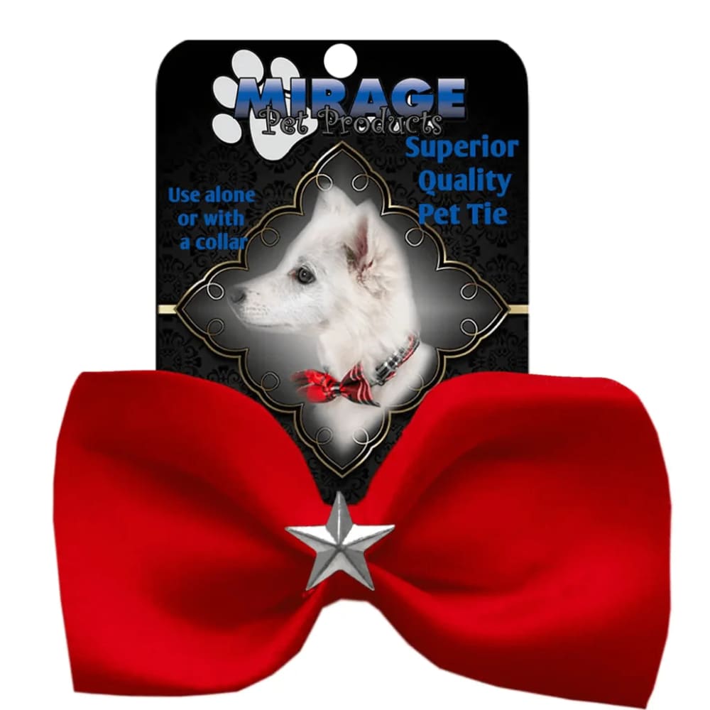 Silver Star Widget Pet Bowties - Bow Tie