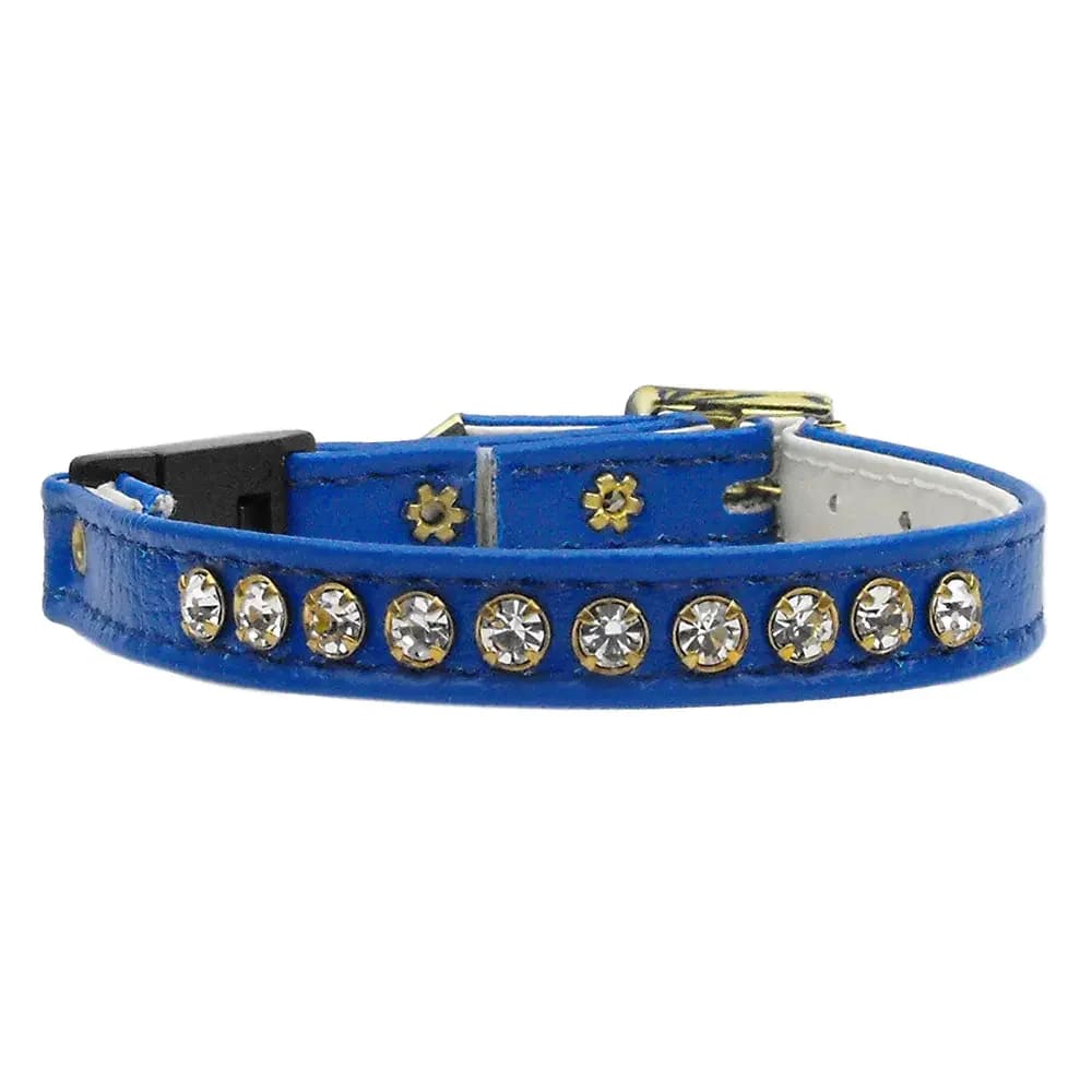 Single Row Rhinestone Breakaway Cat Safety Collar - Cat