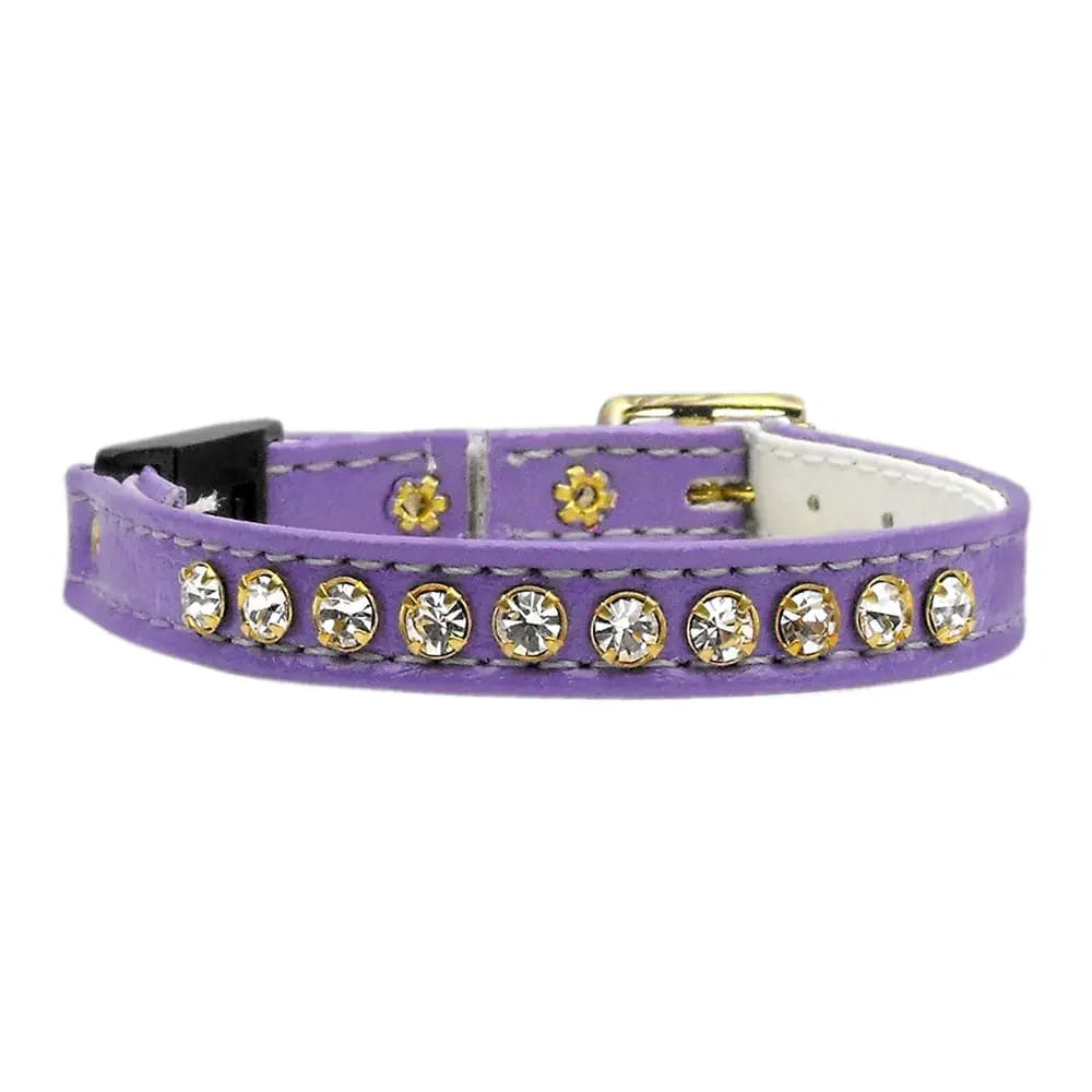 Single Row Rhinestone Breakaway Cat Safety Collar - Cat