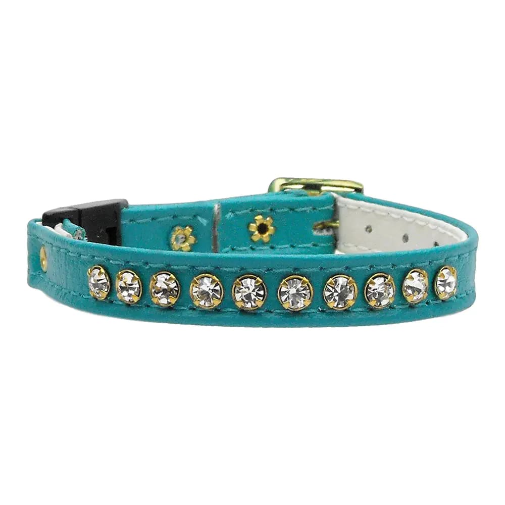 Single Row Rhinestone Breakaway Cat Safety Collar - Cat