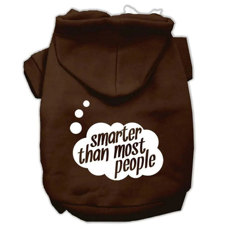 Smarter Than Most People Screen Printed Dog Pet Hoodies