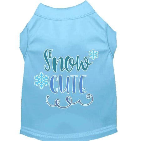 Snow Cute Screen Print Pet Shirt - Screen Print Shirts