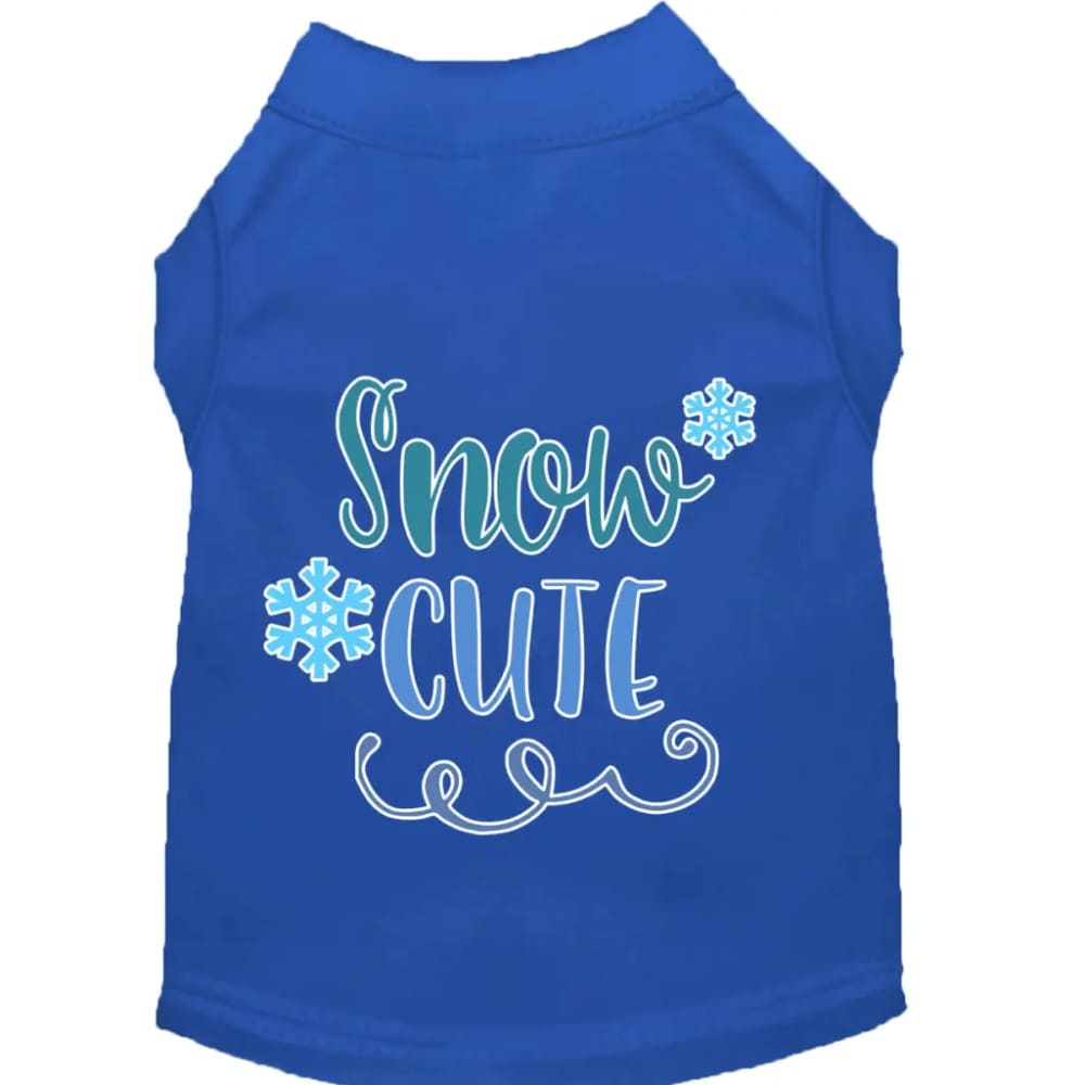 Snow Cute Screen Print Pet Shirt - Screen Print Shirts