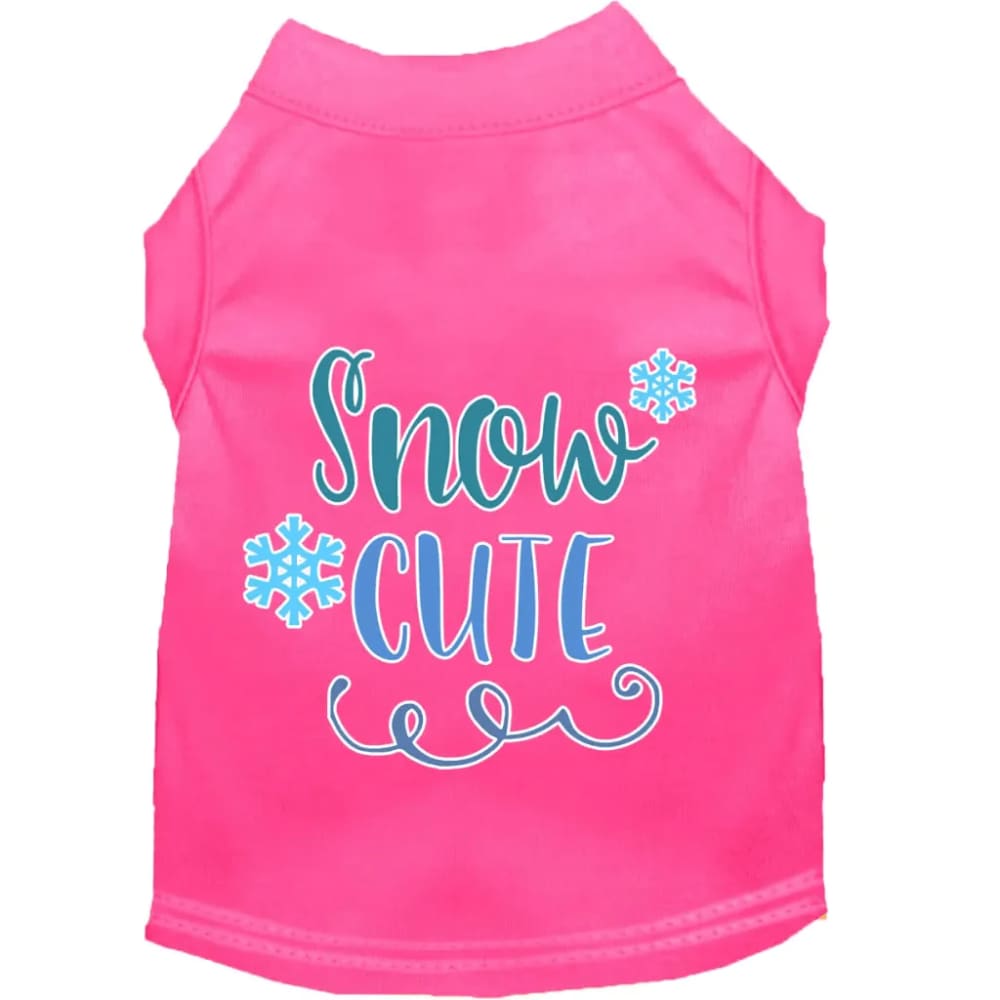 Snow Cute Screen Print Pet Shirt - Screen Print Shirts