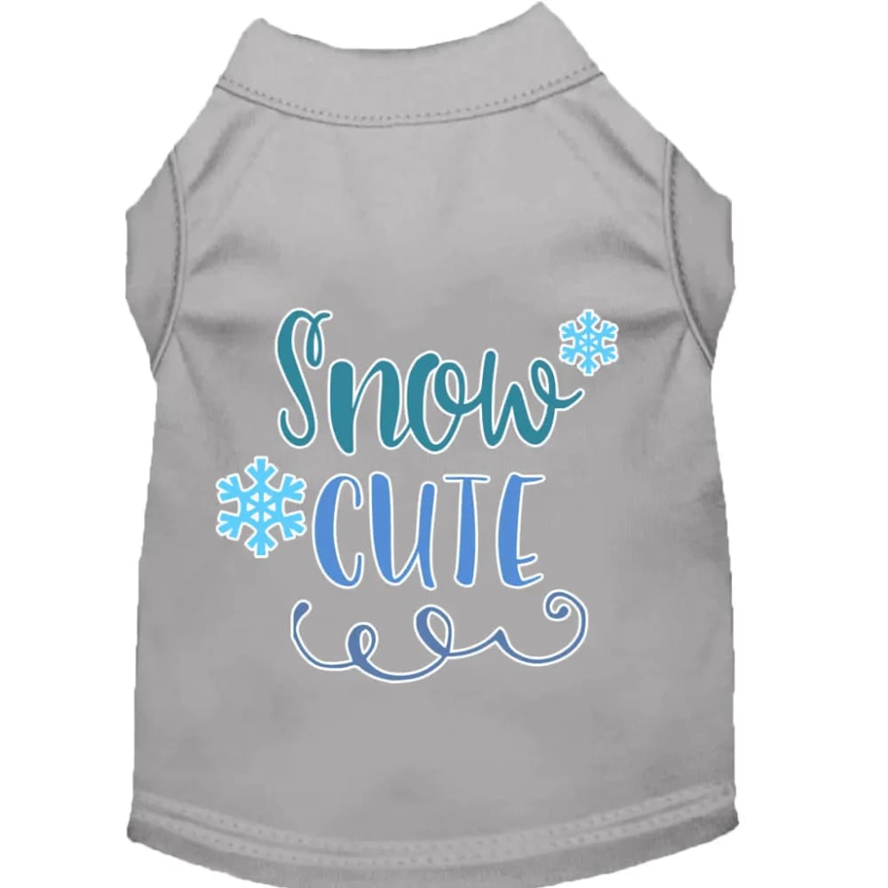 Snow Cute Screen Print Pet Shirt - Screen Print Shirts