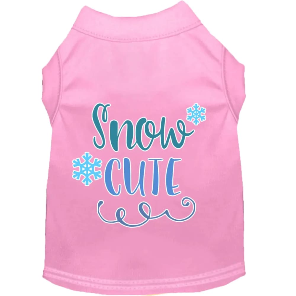 Snow Cute Screen Print Pet Shirt - Screen Print Shirts