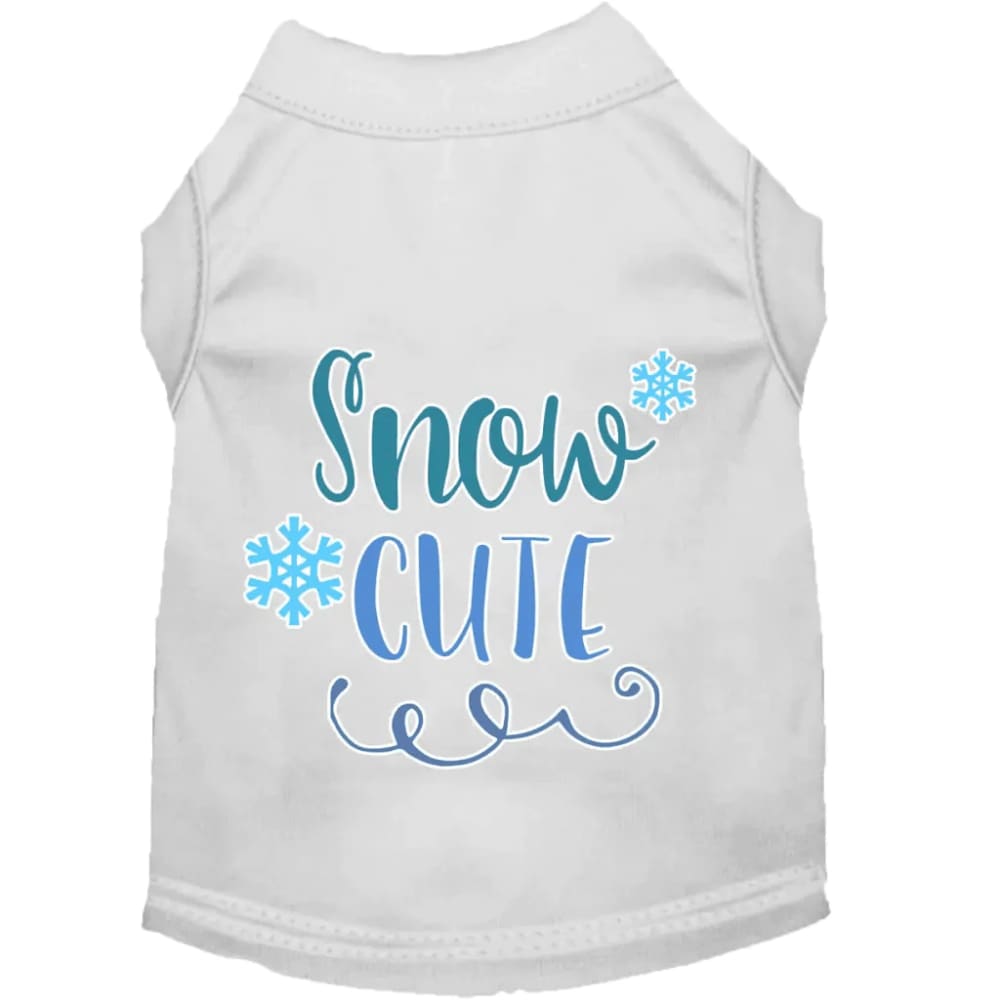 Snow Cute Screen Print Pet Shirt - Screen Print Shirts