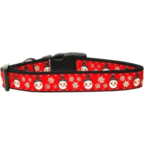 Snowmen Dog Collars and Leashes - Christmas Collars