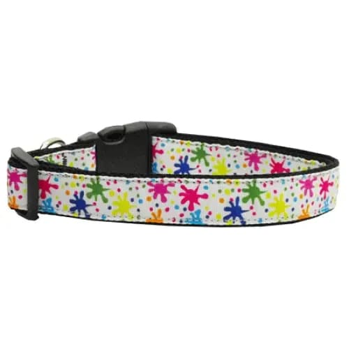 Splatter Paint Nylon Dog Collar & Leash - Dog Collars