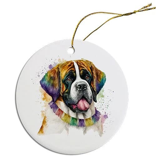 St. Bernard Christmas Ornaments - Ornaments