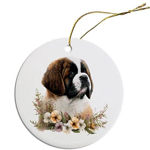 St. Bernard Christmas Ornaments - Ornaments