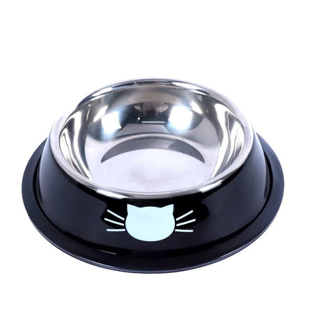 Cat Bowl - Stainless-Steel Slip-Resistant - Skid Resistant