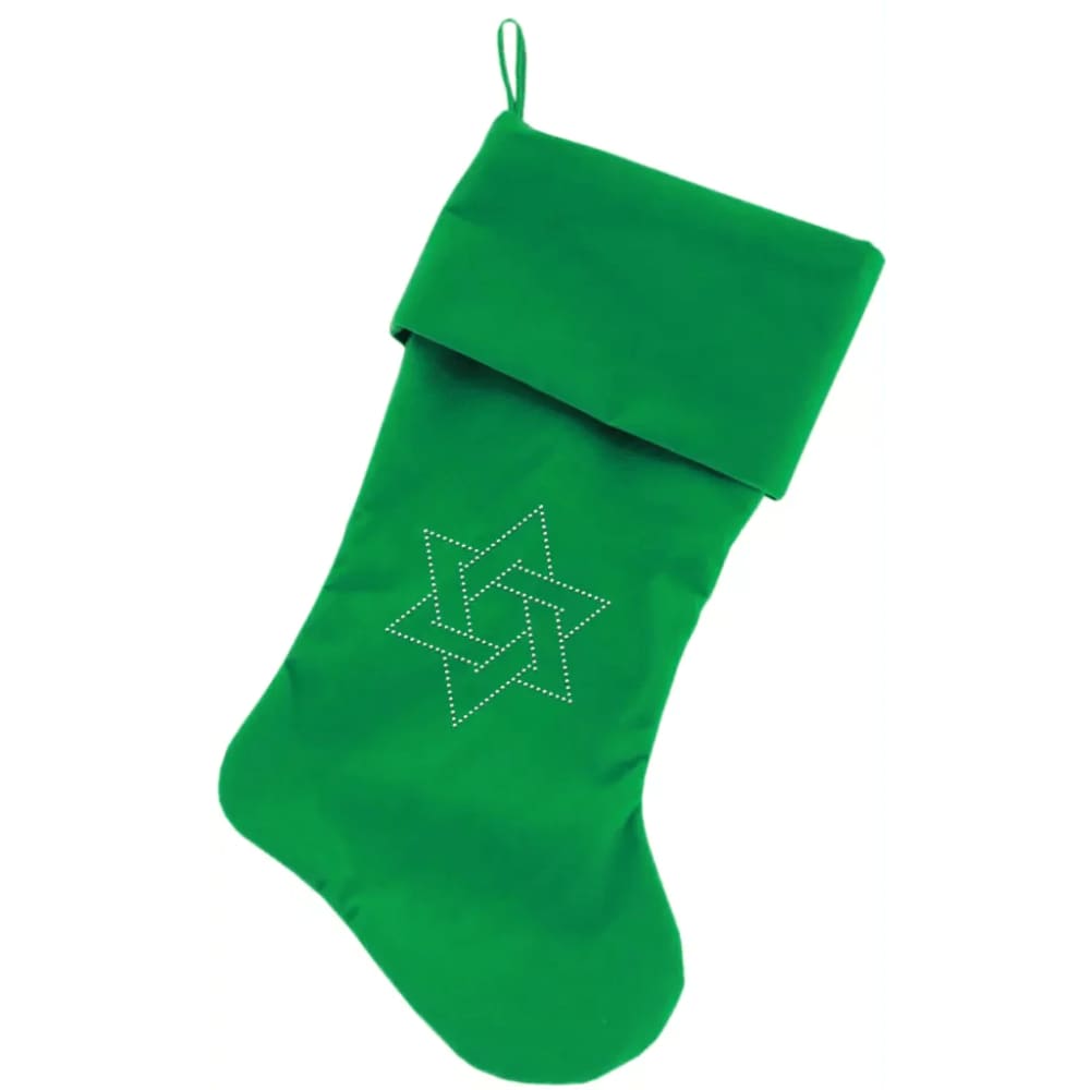 Star of David Rhinestone Velvet Hanukkah Pet Stocking