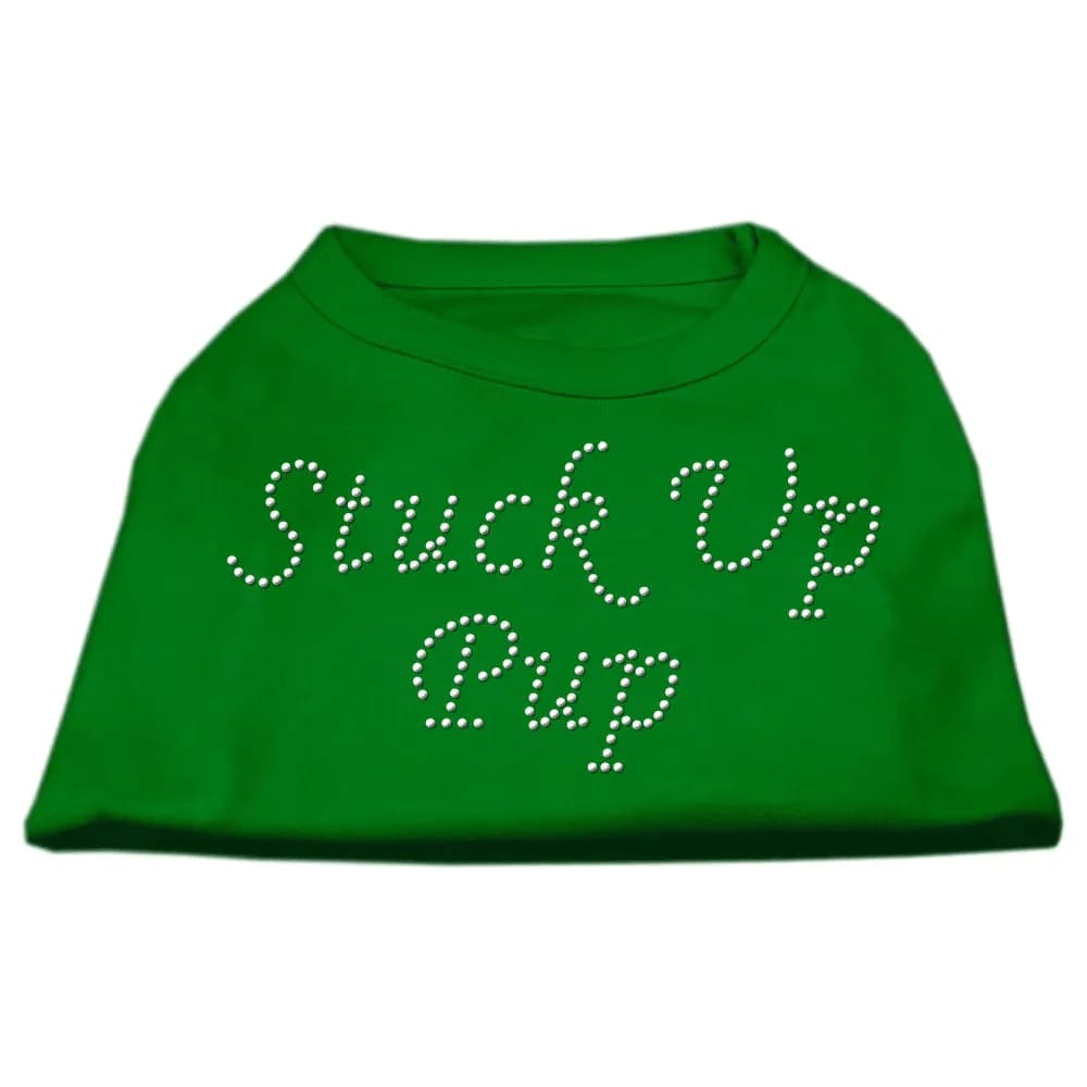 Stuck Up Pup Rhinestone Pet Shirt - Pet Shirt