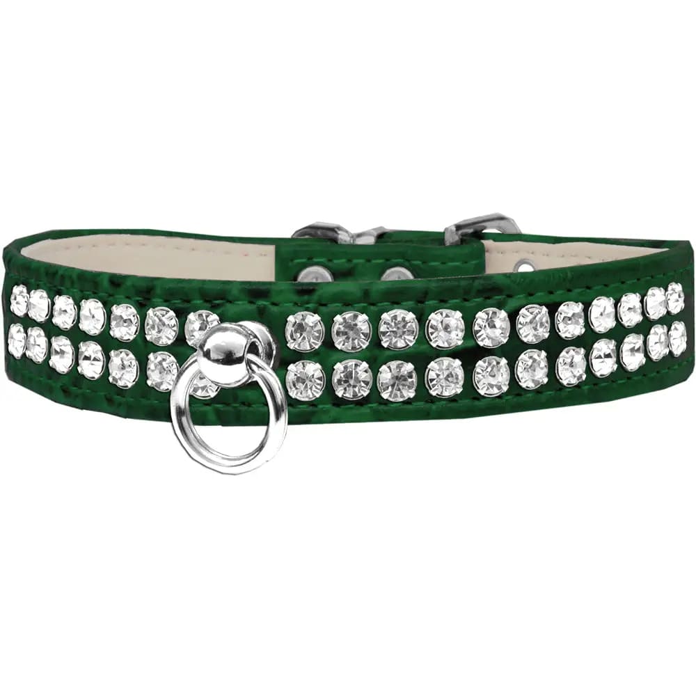 Style #72 Rhinestone Designer Croc Dog Collar - Dog Collars