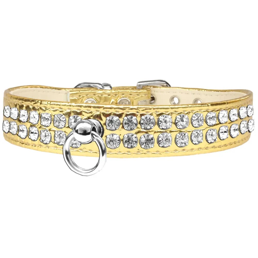 Style #72 Rhinestone Designer Croc Dog Collar - Dog Collars