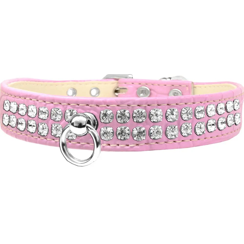 Style #72 Rhinestone Designer Croc Dog Collar - Dog Collars