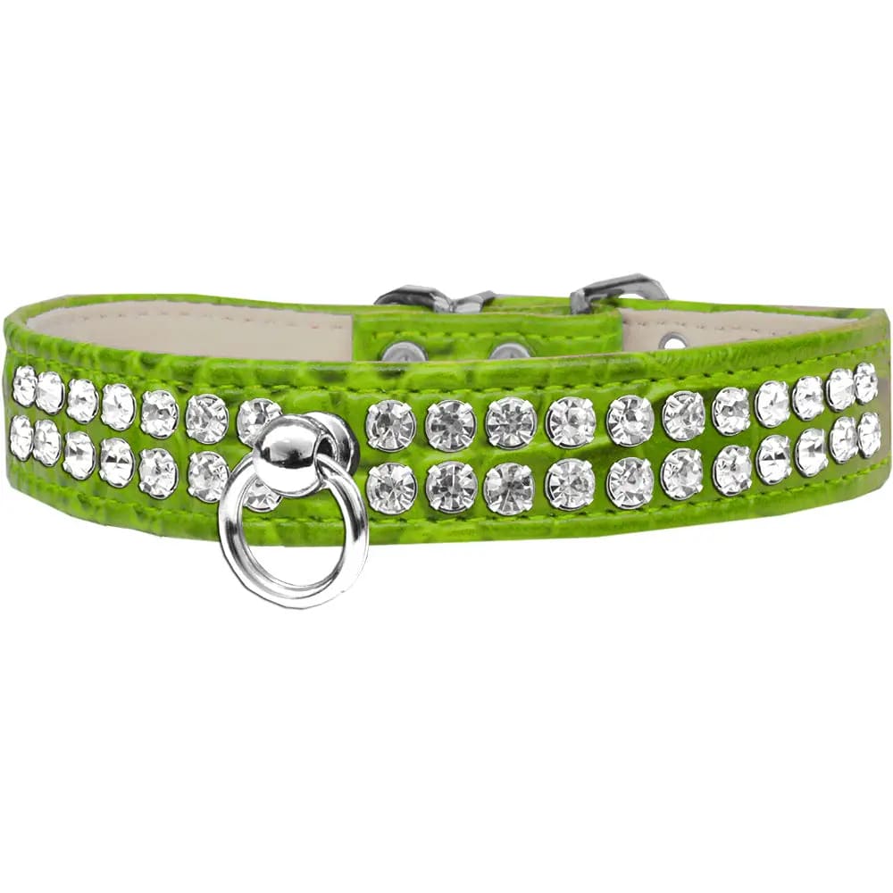 Style #72 Rhinestone Designer Croc Dog Collar - Dog Collars