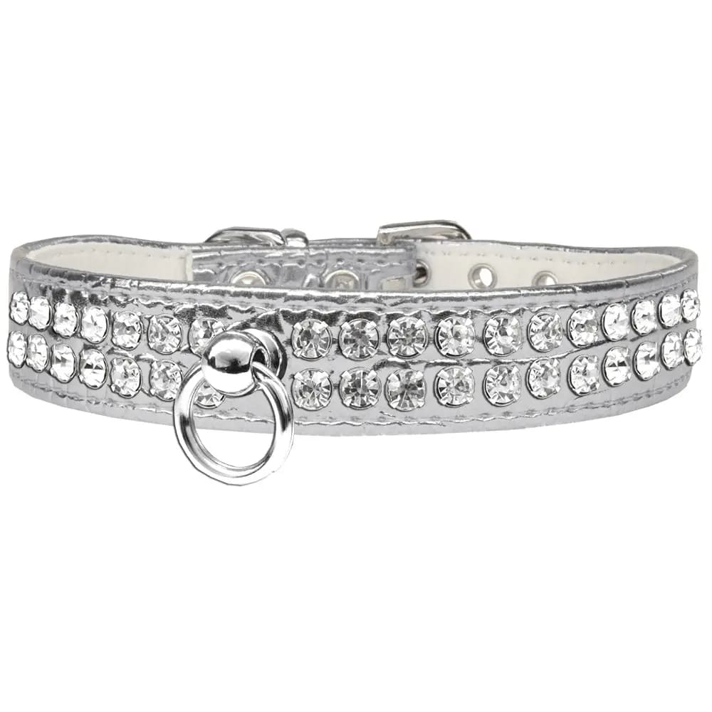 Style #72 Rhinestone Designer Croc Dog Collar - Dog Collars