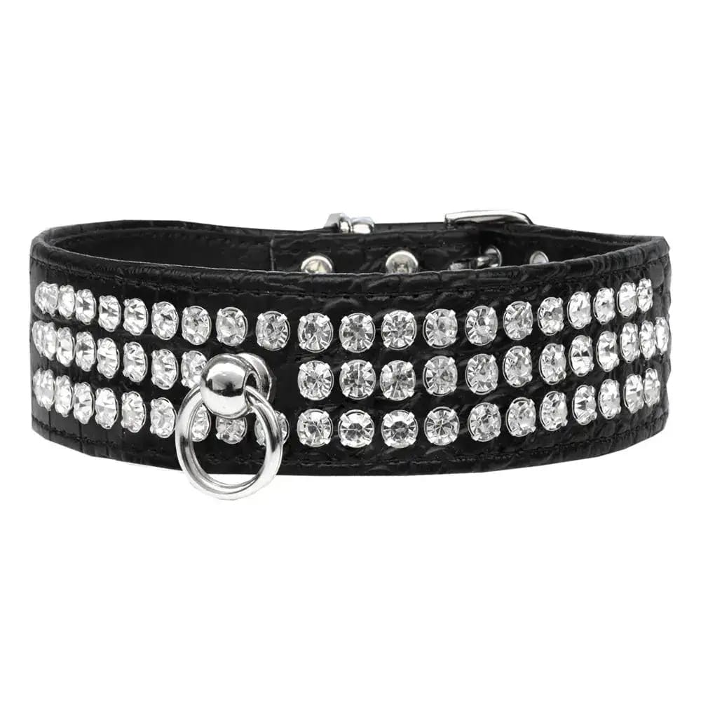 Style #73 Rhinestone Designer Croc Dog Collar - Dog Collars