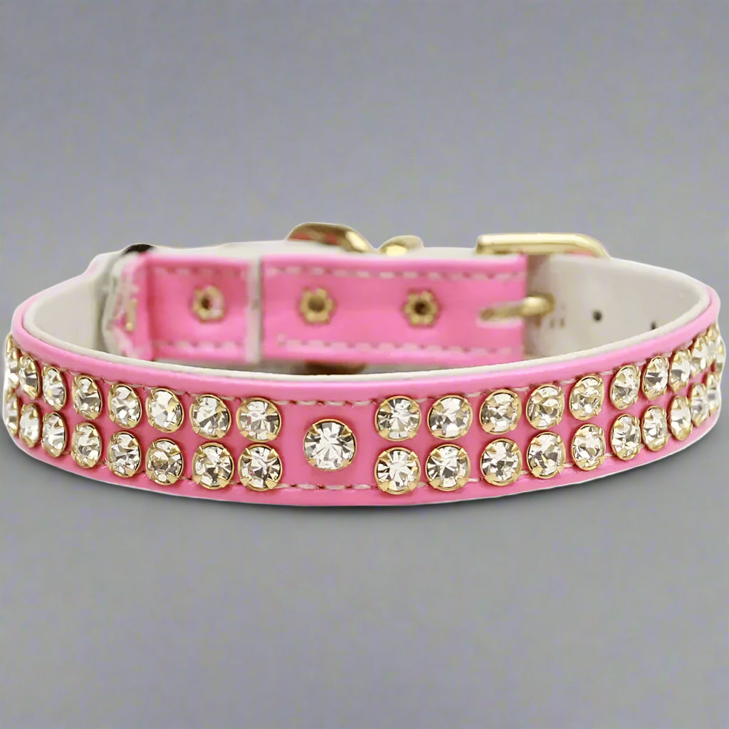 Swank Rhinestone Cat Safety Collar - Fits 9-10.5” Neck