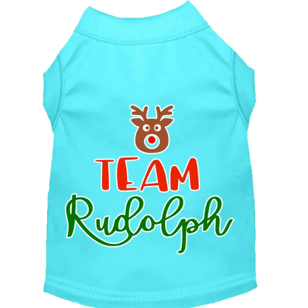 Team Rudolph Screen Print Pet Shirt - Screen Print Shirts