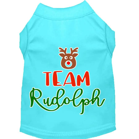 Team Rudolph Screen Print Pet Shirt - Screen Print Shirts