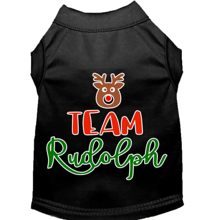 Team Rudolph Screen Print Pet Shirt - Screen Print Shirts