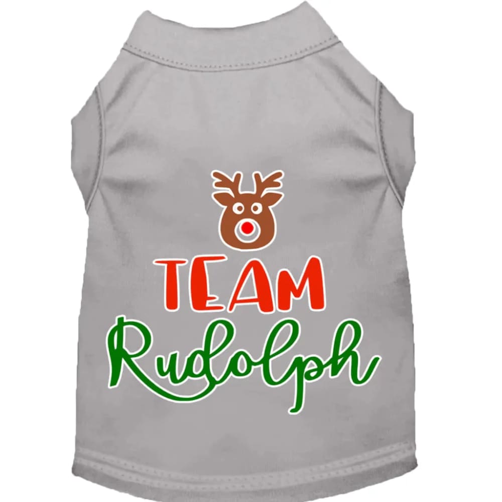 Team Rudolph Screen Print Pet Shirt - Screen Print Shirts