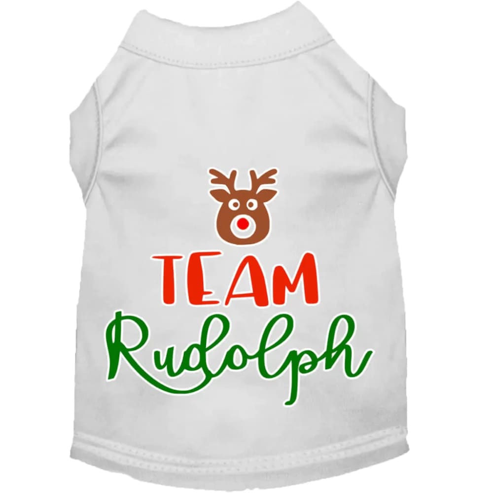 Team Rudolph Screen Print Pet Shirt - Screen Print Shirts