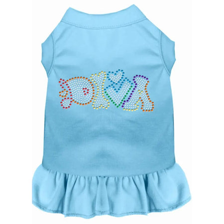 Technicolor Diva Rhinestone Pet Dress - Rhinestone Dresses