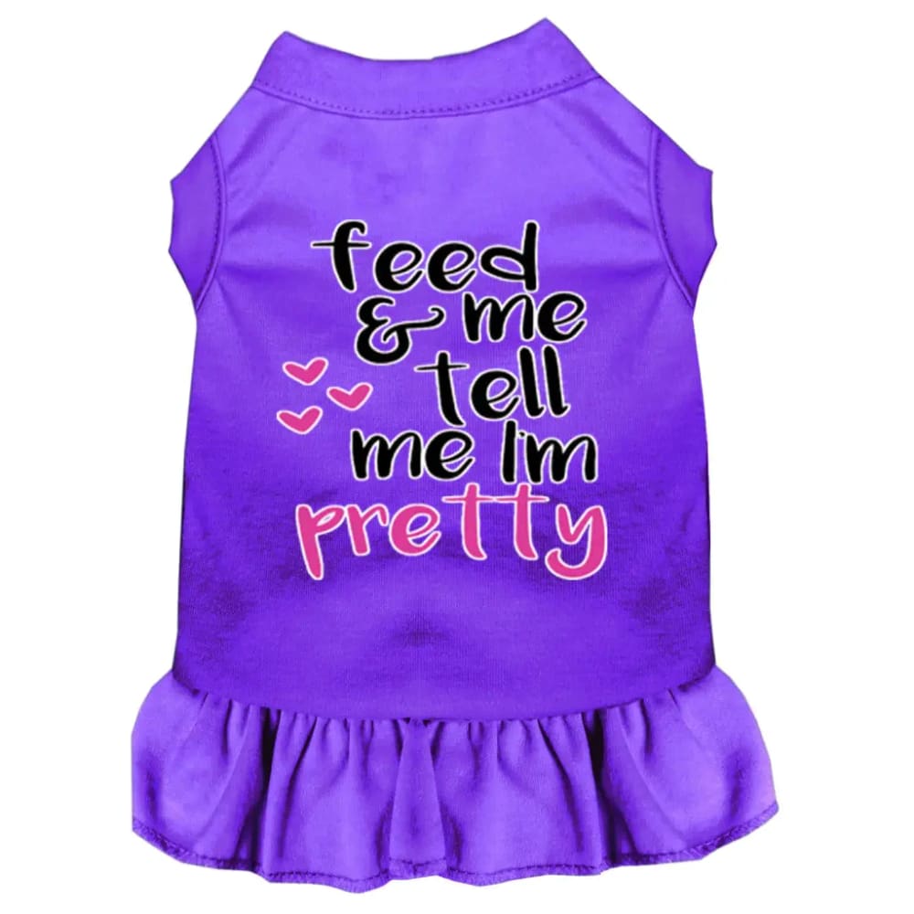 Tell Me I’m Pretty Screen Print Dog Dress - Screen Print