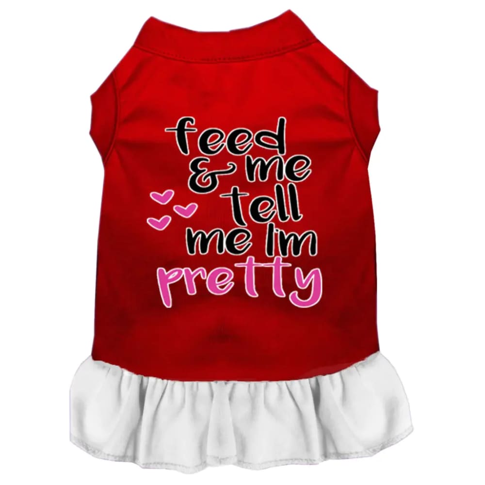 Tell Me I’m Pretty Screen Print Dog Dress - Screen Print