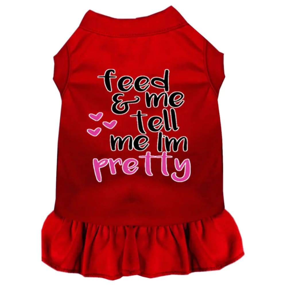 Tell Me I’m Pretty Screen Print Dog Dress - Screen Print