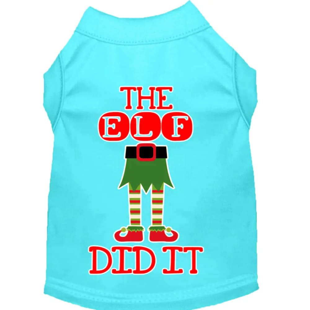 The Elf Did It Screen Print Pet Shirt - Screen Print Shirts