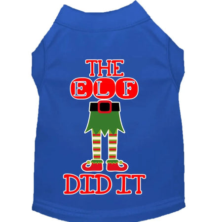 The Elf Did It Screen Print Pet Shirt - Screen Print Shirts