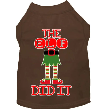 The Elf Did It Screen Print Pet Shirt - Screen Print Shirts