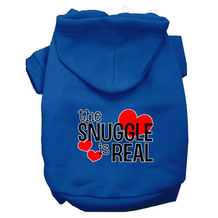 The Snuggle Is Real Screen Print Dog Hoodie - Screen Print