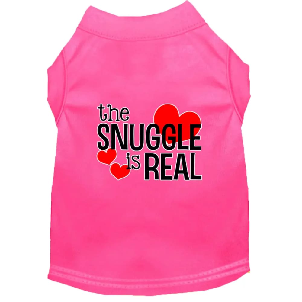 The Snuggle Is Real Dog Shirt - Pet Shirt