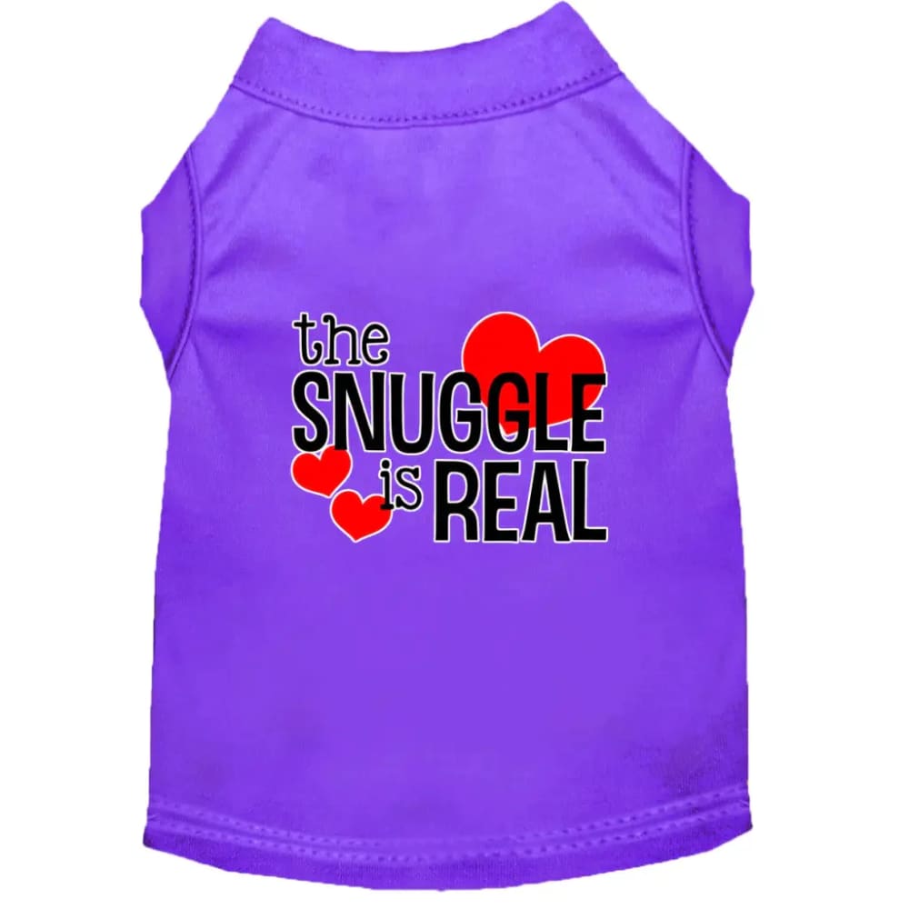 The Snuggle Is Real Dog Shirt - Pet Shirt