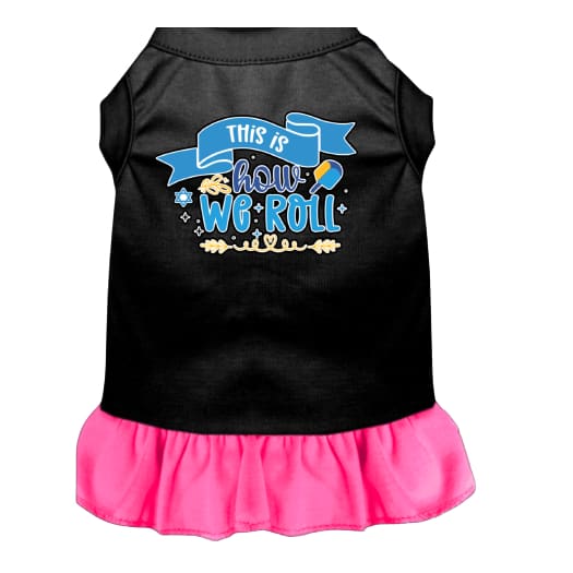 This is How We Roll Screen Print Pet Dress - Hanukkah Dress