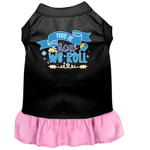 This is How We Roll Screen Print Pet Dress - Hanukkah Dress