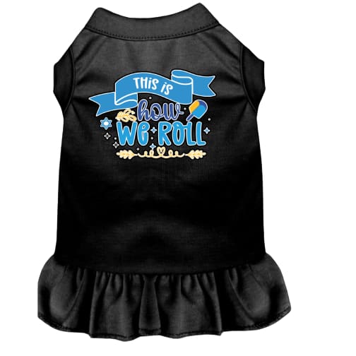 This is How We Roll Screen Print Pet Dress - Hanukkah Dress