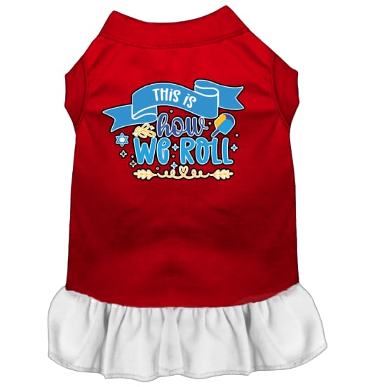 This is How We Roll Screen Print Pet Dress - Hanukkah Dress